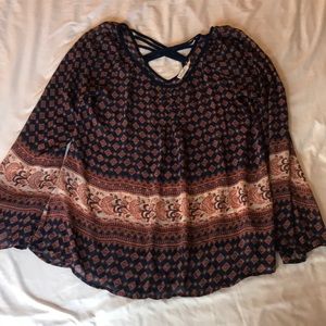 Blue pepper blouse size L